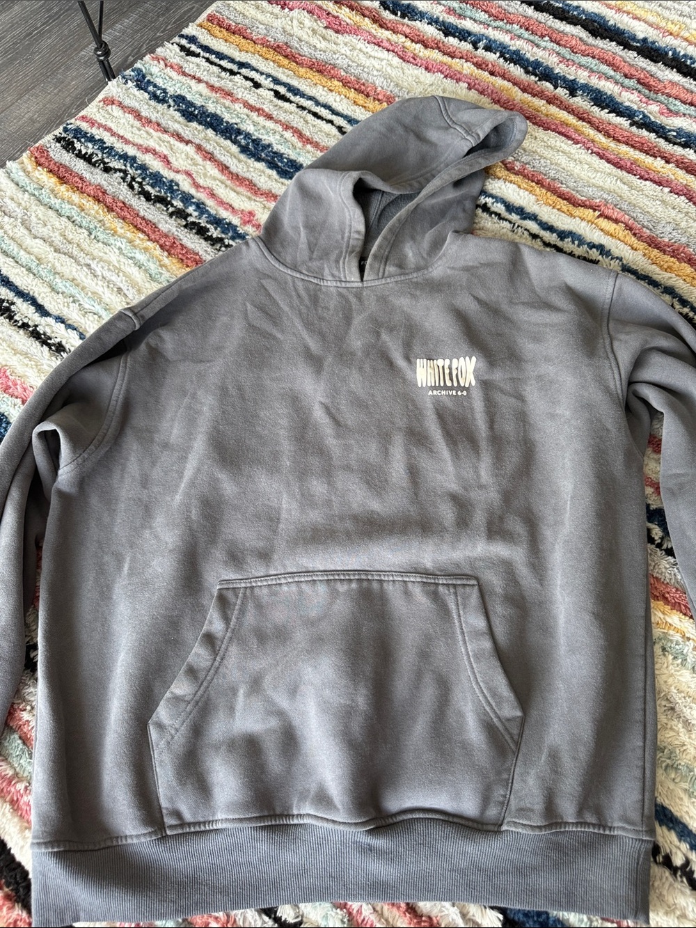White Fox Boutique Gray Pullover Hoodie